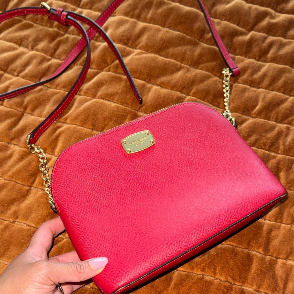 Michael Kors Cherry Red Crossbody Bag
